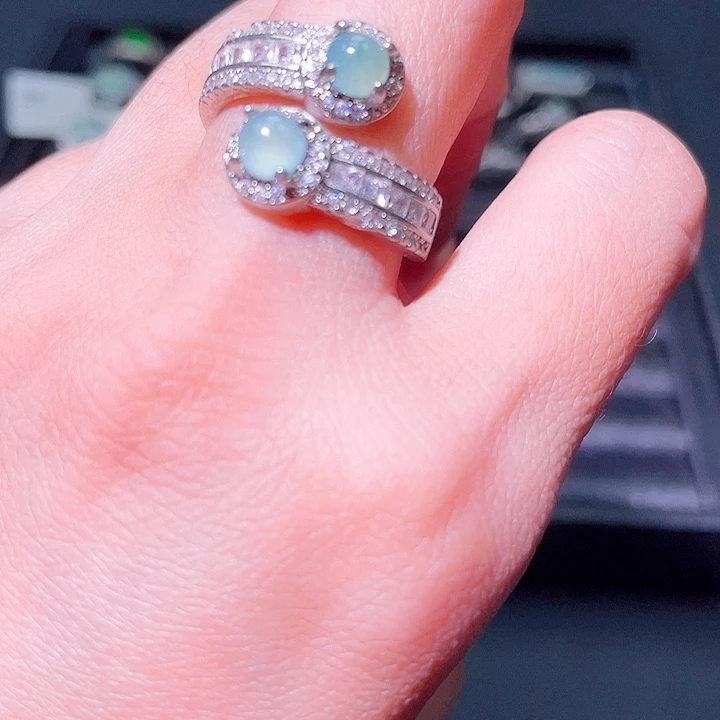 翡翠合金项圈纯天然a