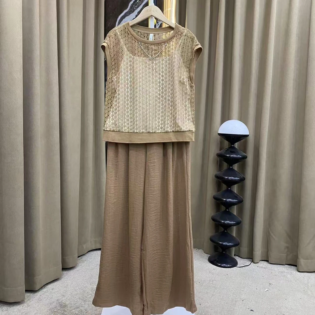 【HT1022】时尚镂空性感休闲女夏套装110