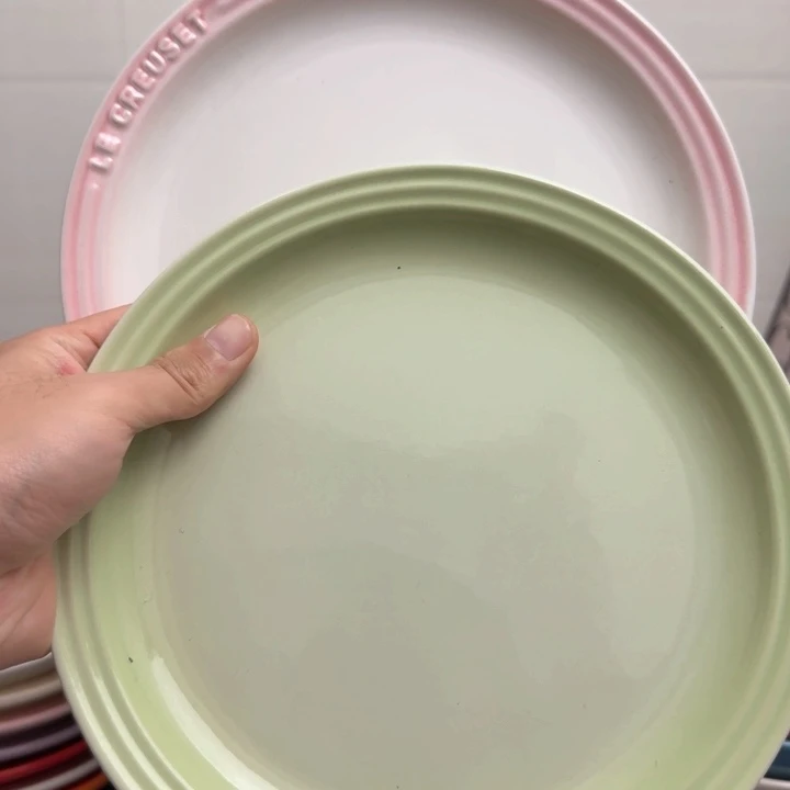 瓷片微瑕2个9英寸牛排盘