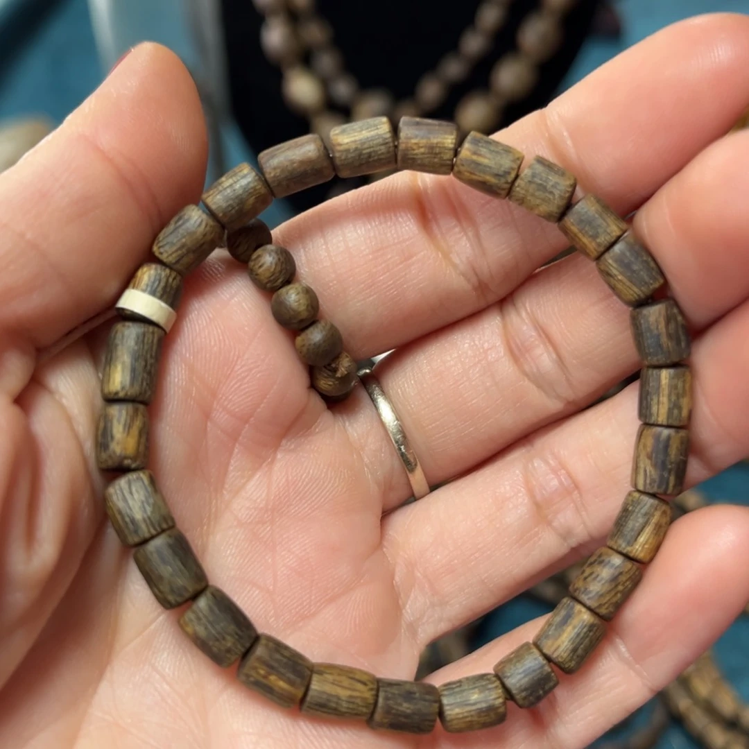 沉香手串张勺子沉水卡5–3克多样性发货一条