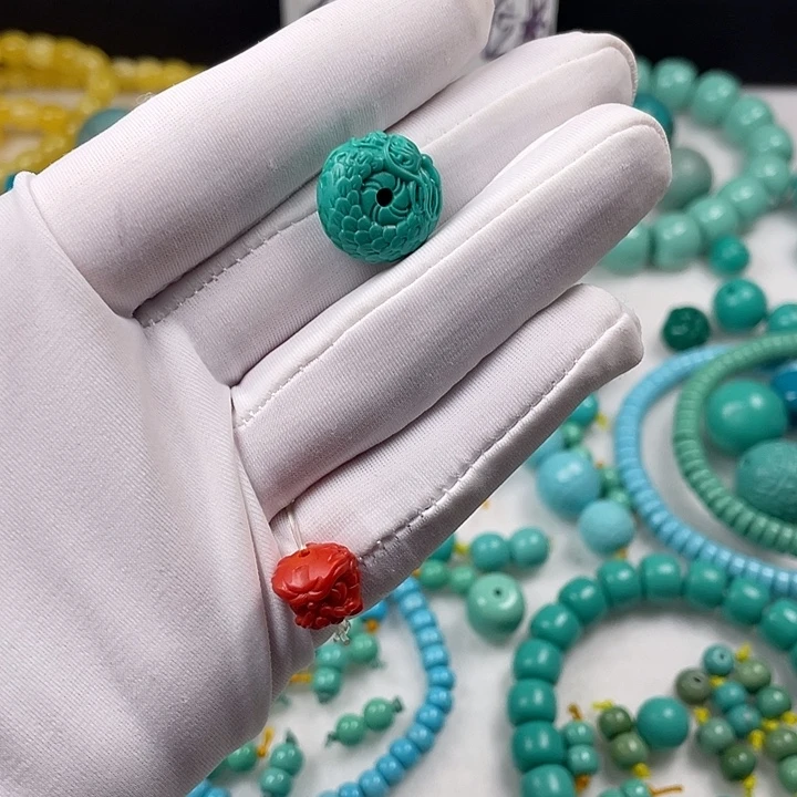 南红玛瑙合金手链16mm龙扣