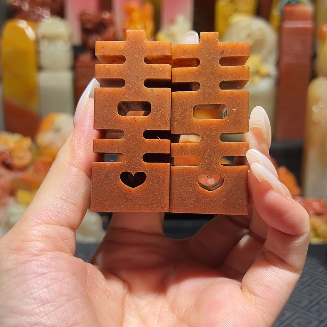 寿山石批发一对2.4