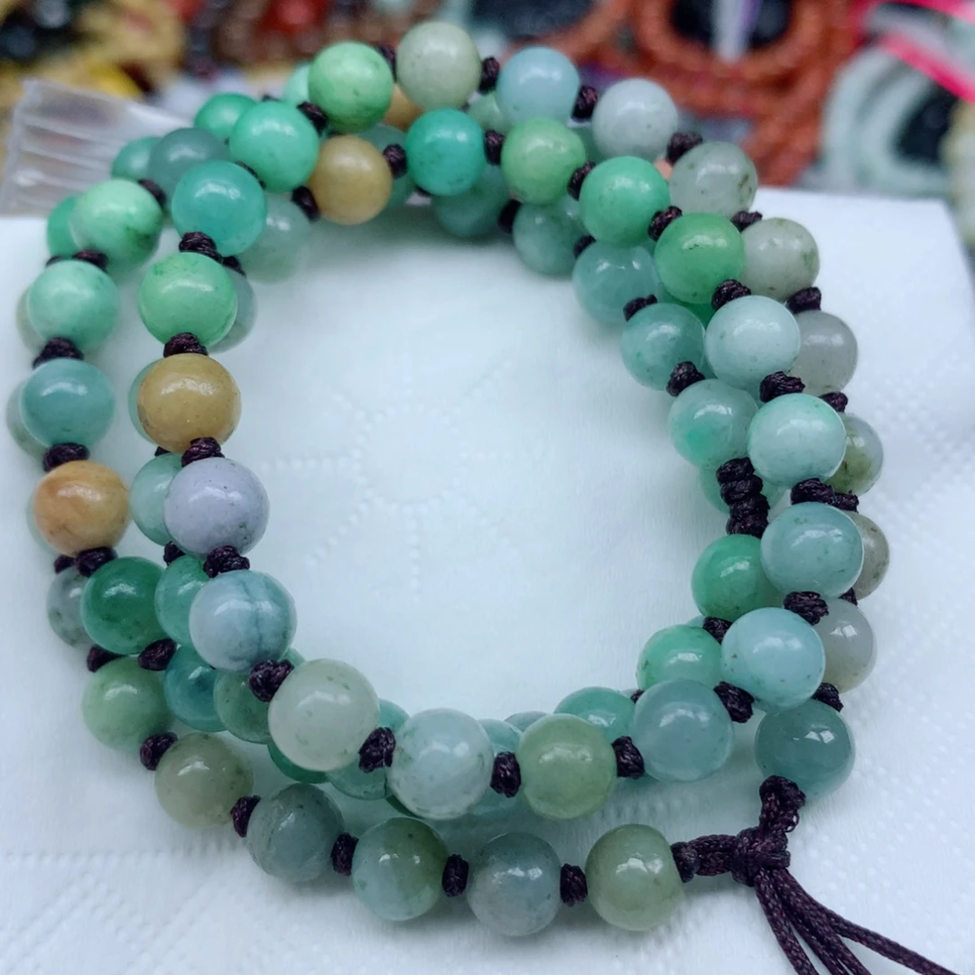 翡翠未镶嵌颈饰珠子翡翠