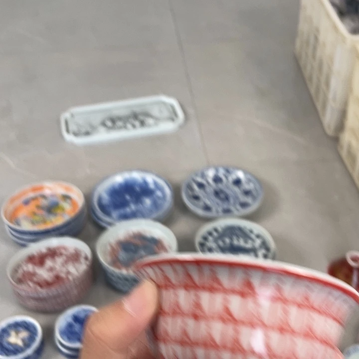 瓷片景德镇千佛塔片主人杯