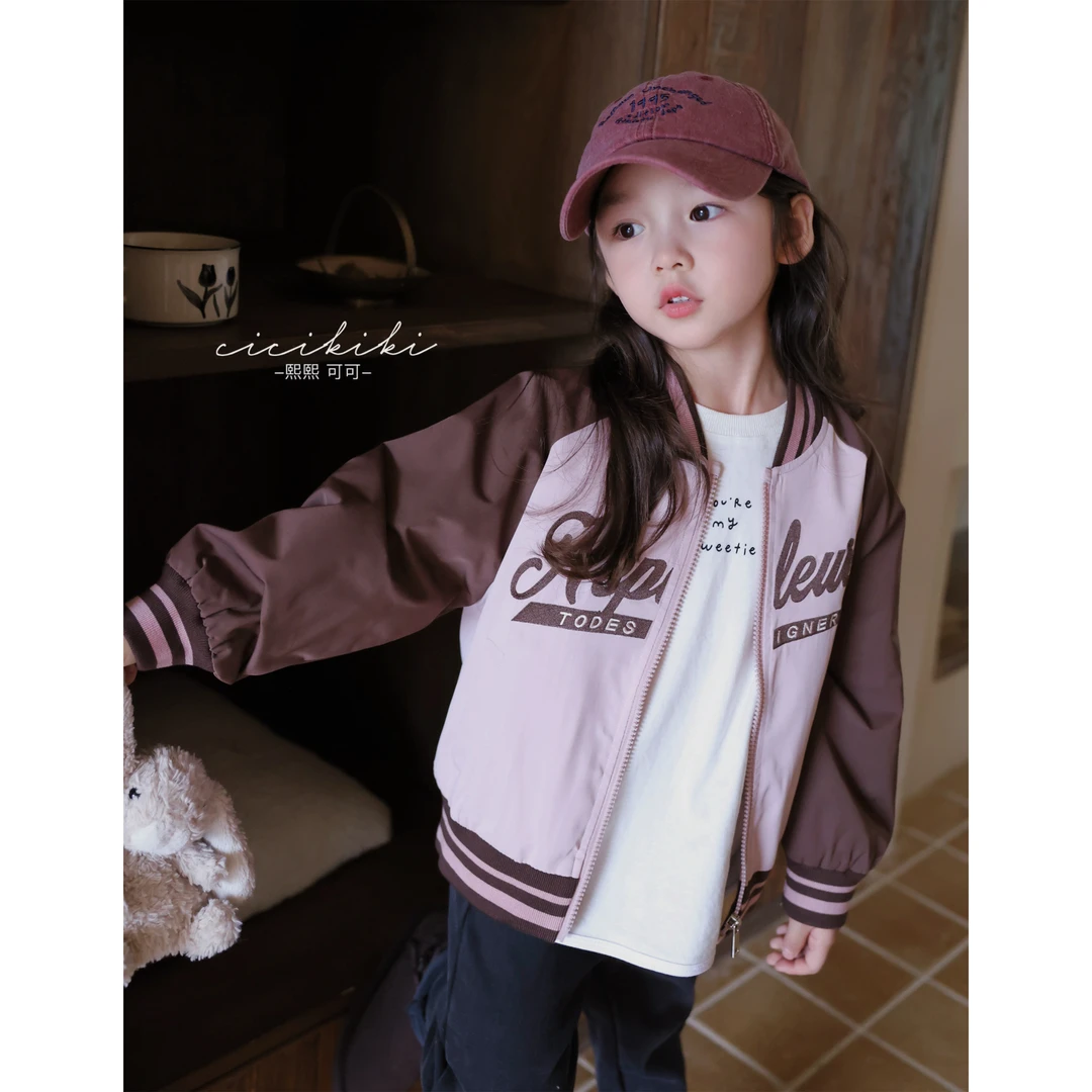现货【百利甜】女童童装时尚棒球服外套熙熙可可WT2309