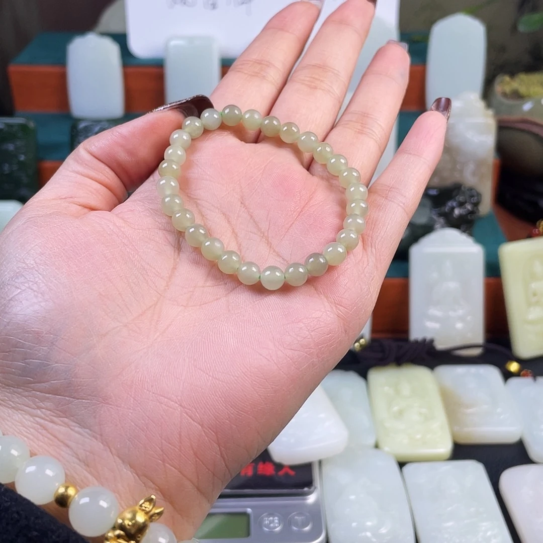 和田玉未镶嵌手串