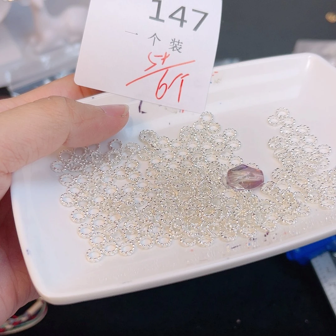 水晶珠宝半成品银S925镶嵌147