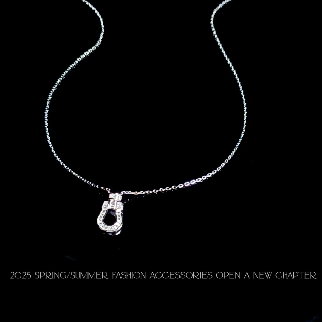 坠链均925银 镀k金 2025款C7660【密闪马蹄项】Jeannie zoo 项链