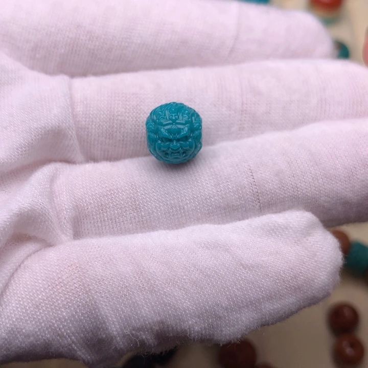 绿松石未镶嵌绿松石黑天10.3