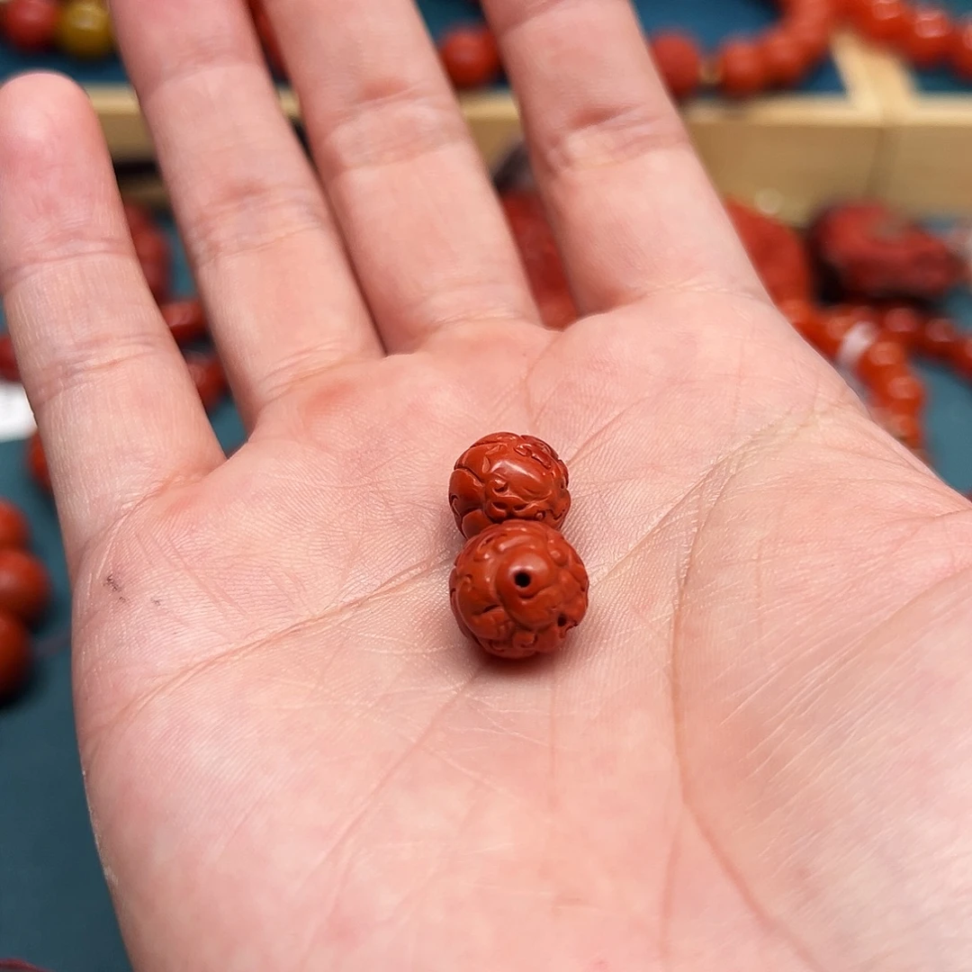 未镶嵌手串南红玛瑙一对貔貅11m