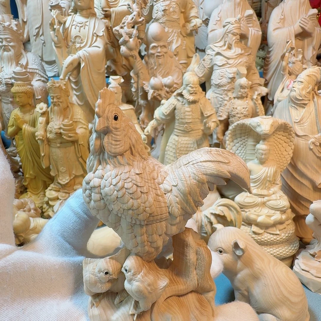 黄杨木徐****馆小叶黄杨＊母鸡和小鸡