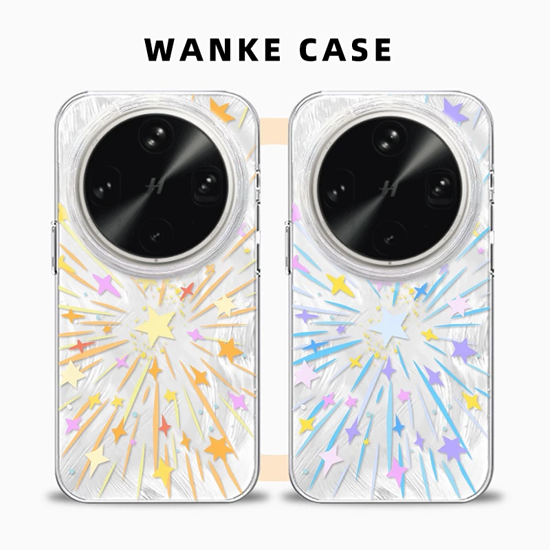 彩色闪星适用OPPOFindX8Pro手机壳情侣X8s+高级X8ultra羽纱保护套