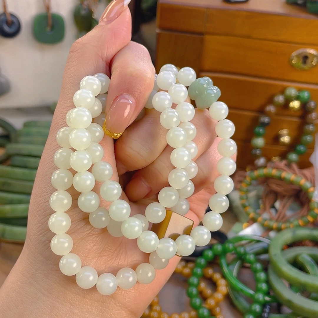 和田玉未镶嵌手链