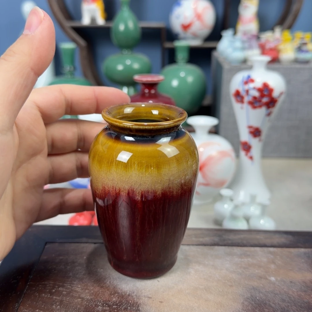 陶瓷手工小花器摆件