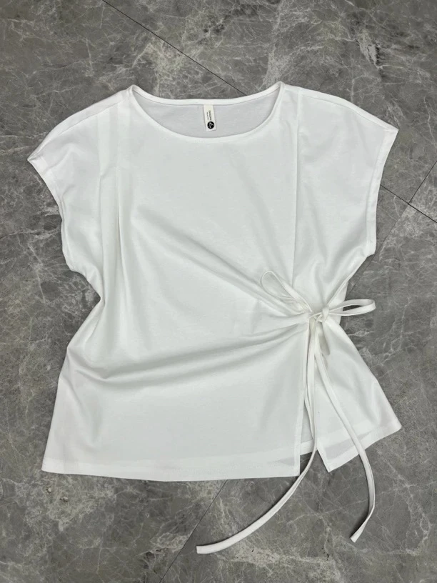 8108百搭经典设计感系带女半袖