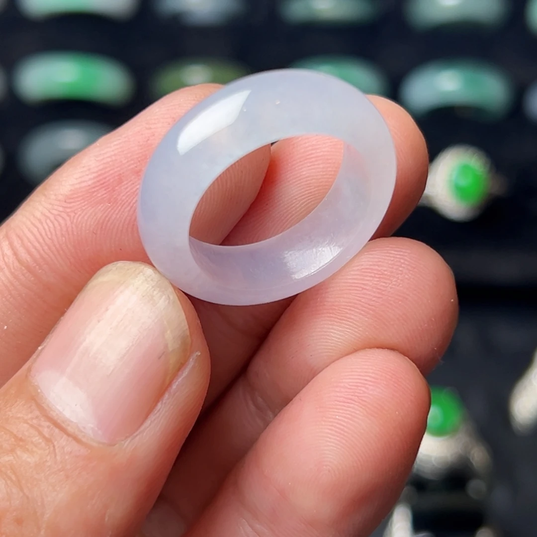 定制翡翠未镶嵌圈口20号