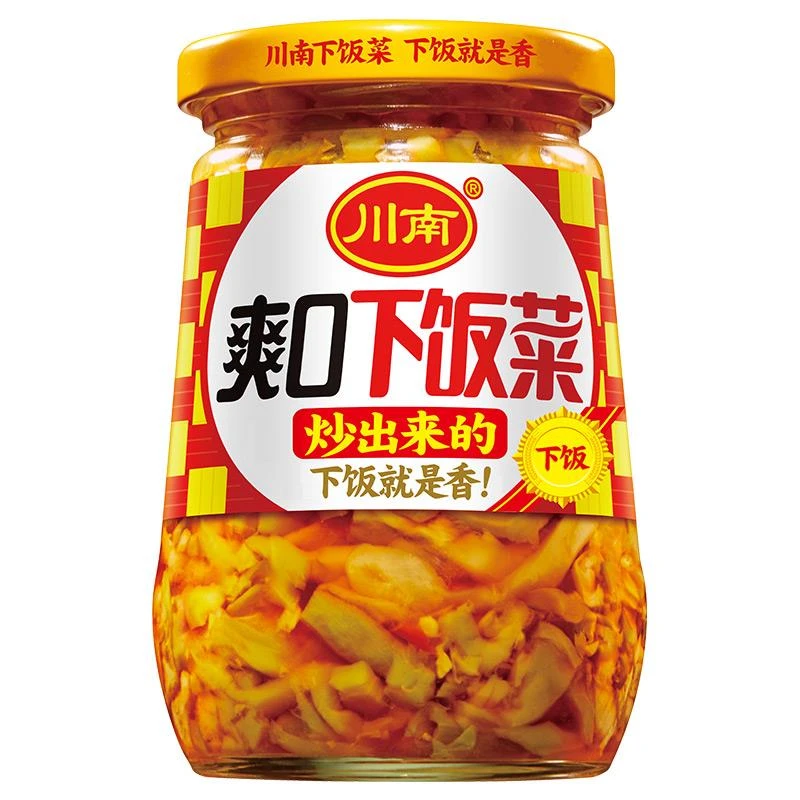 川南335g爽口下饭菜瓶装榨菜四川特产泡咸菜下饭菜开味爽口下饭菜
