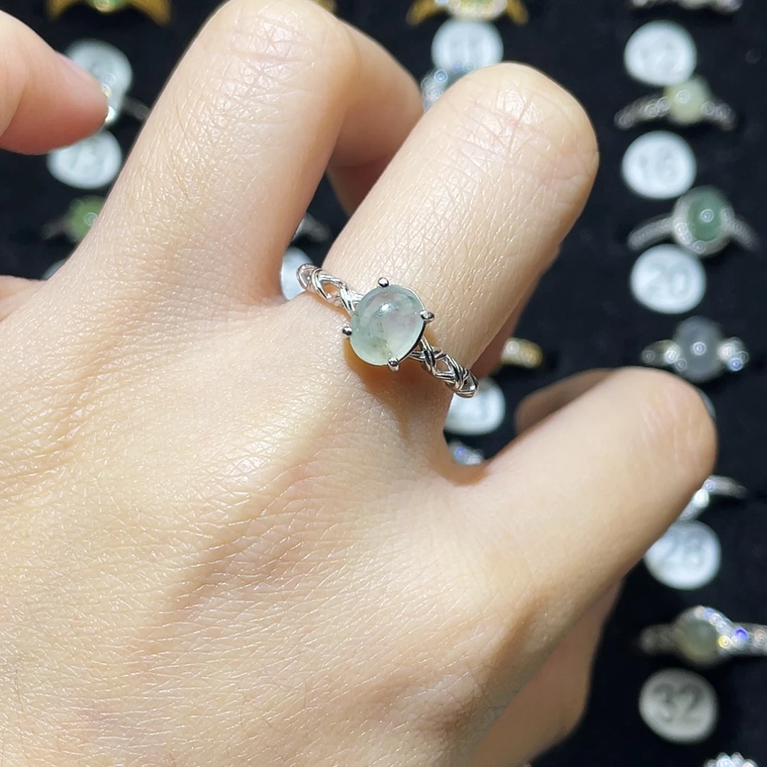 翡翠未镶嵌戒指戒指