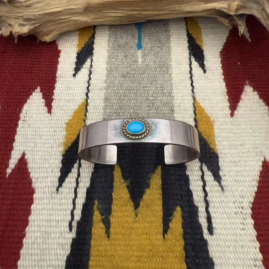 925银手镯 Goros金绳松平打银手镯S