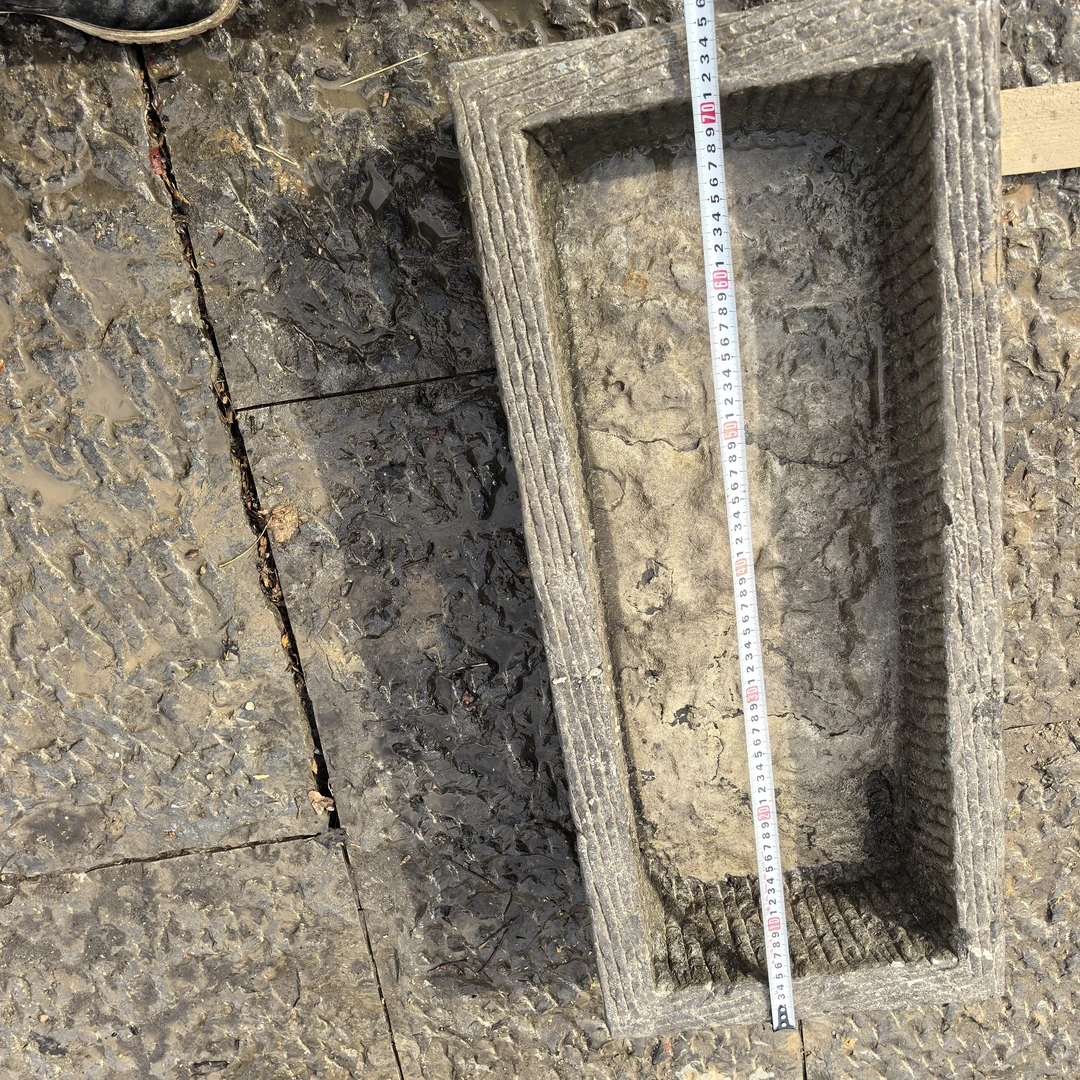 庭院流水摆件老石槽