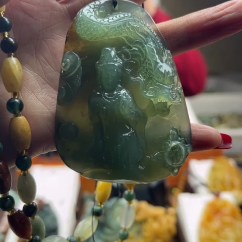 岫玉挂件未镶嵌挂件