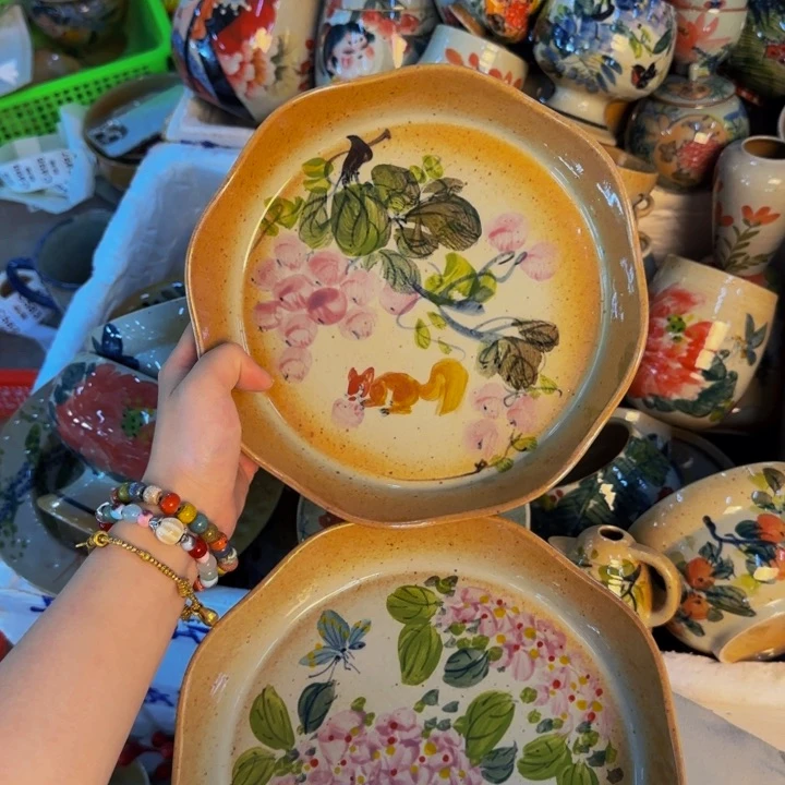 瓷片景德镇陶瓷手工手绘