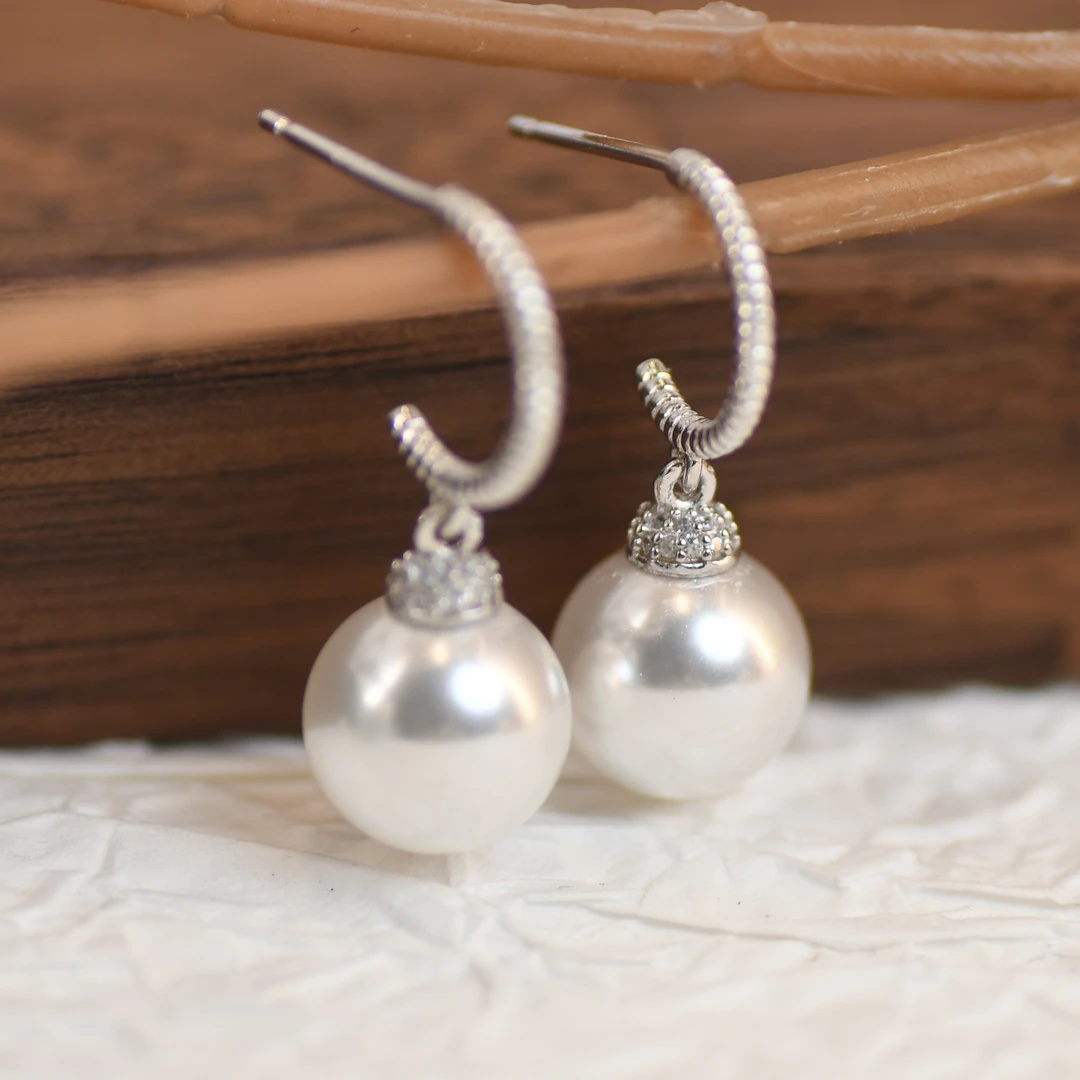 925银耳饰 DOSLYIN 简约百搭大气甜美耳钩耳饰Y022