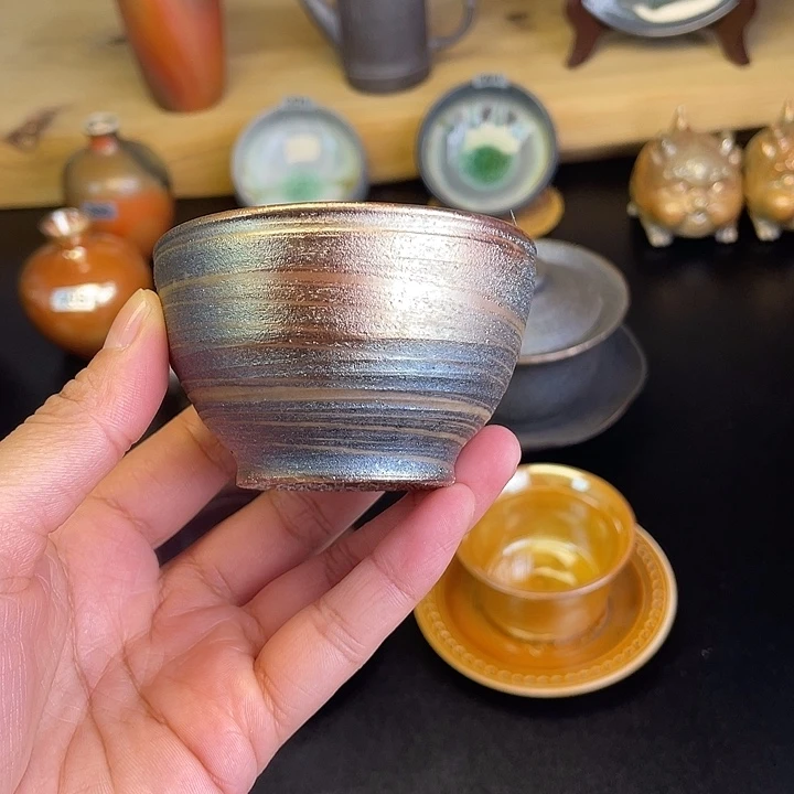 燃薪柴烧茶器主人杯