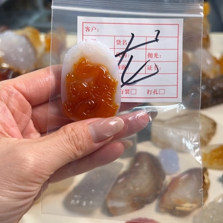 玛瑙/玉髓吊坠(不含链)未镶嵌