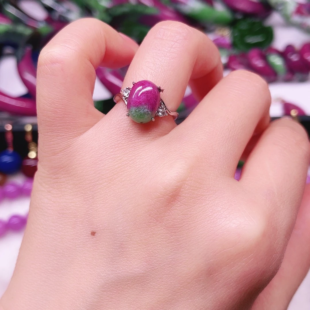 银S925镶嵌红宝石戒指