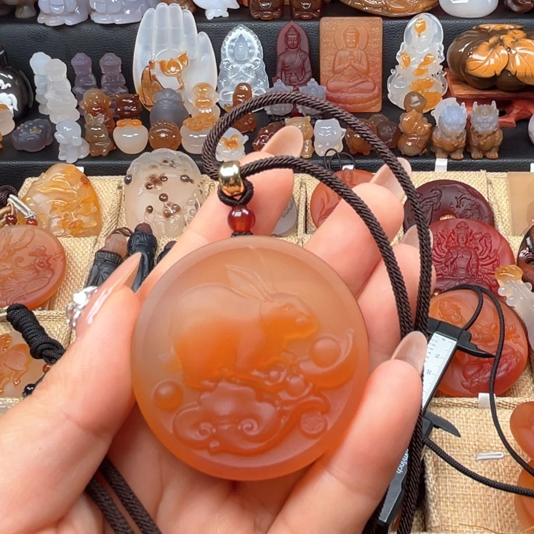 十***ᴸ玛瑙/玉髓颈饰未镶嵌