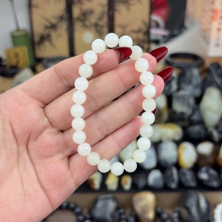 和田玉未镶嵌手链