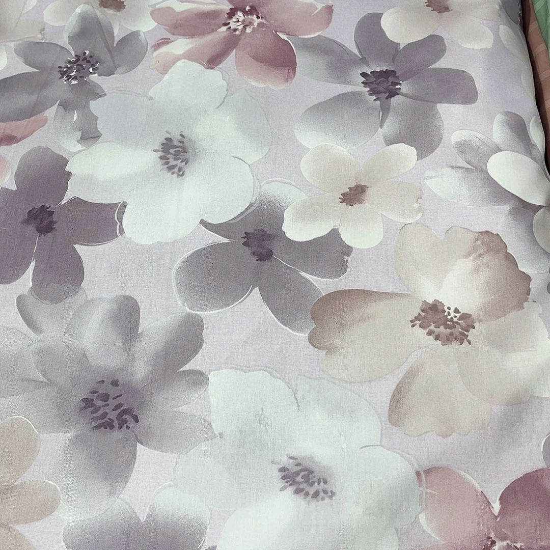 纯棉斜纹布紫色3.3米不加工