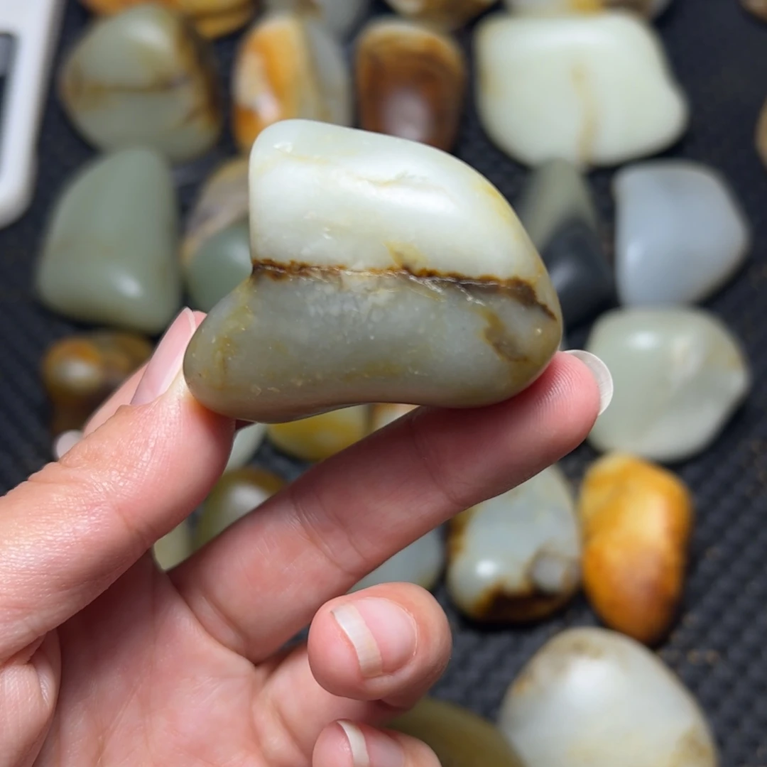 和田玉未镶嵌挂件46