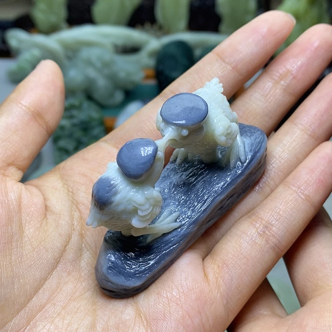 和田玉未镶嵌颈饰微***间