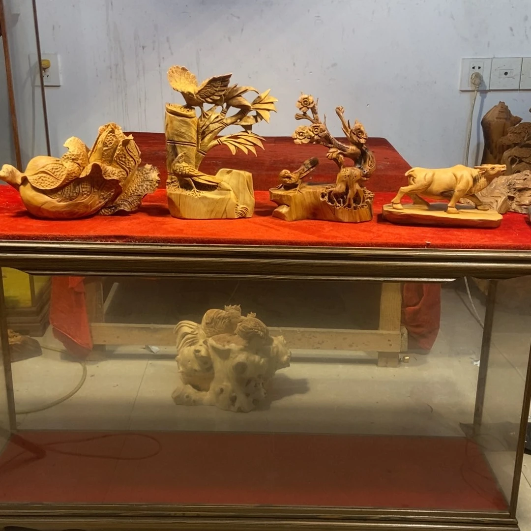 柏木（崖柏）劳****厂崖柏摆件（四件