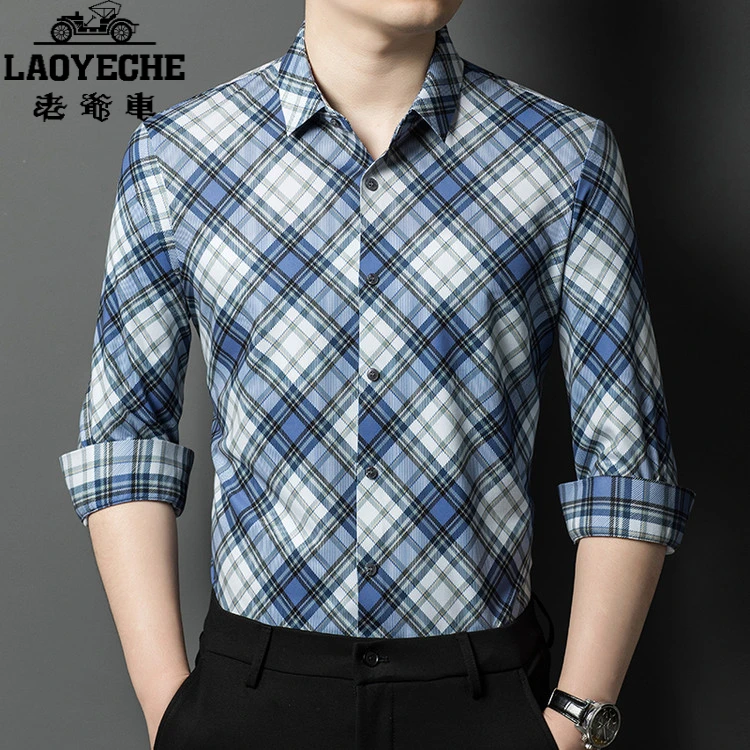 老爷车衬衫男长袖2025春季新款痞帅高级感轻奢高端潮流帅气POLO衫