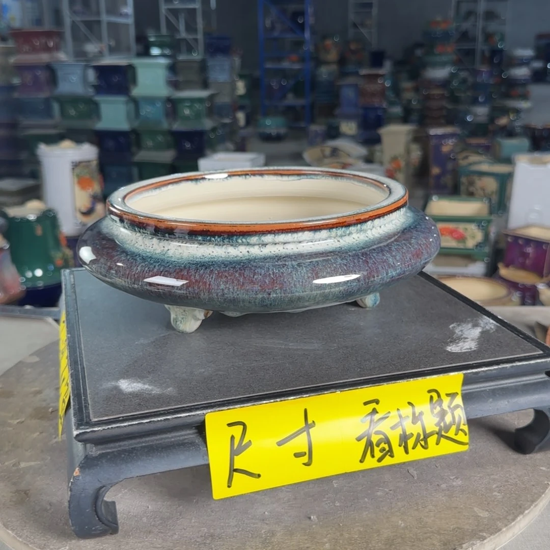 一风堂石湾花盆  内20*5