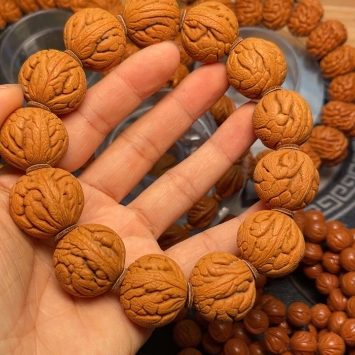 桃核手串龙纹桃核37