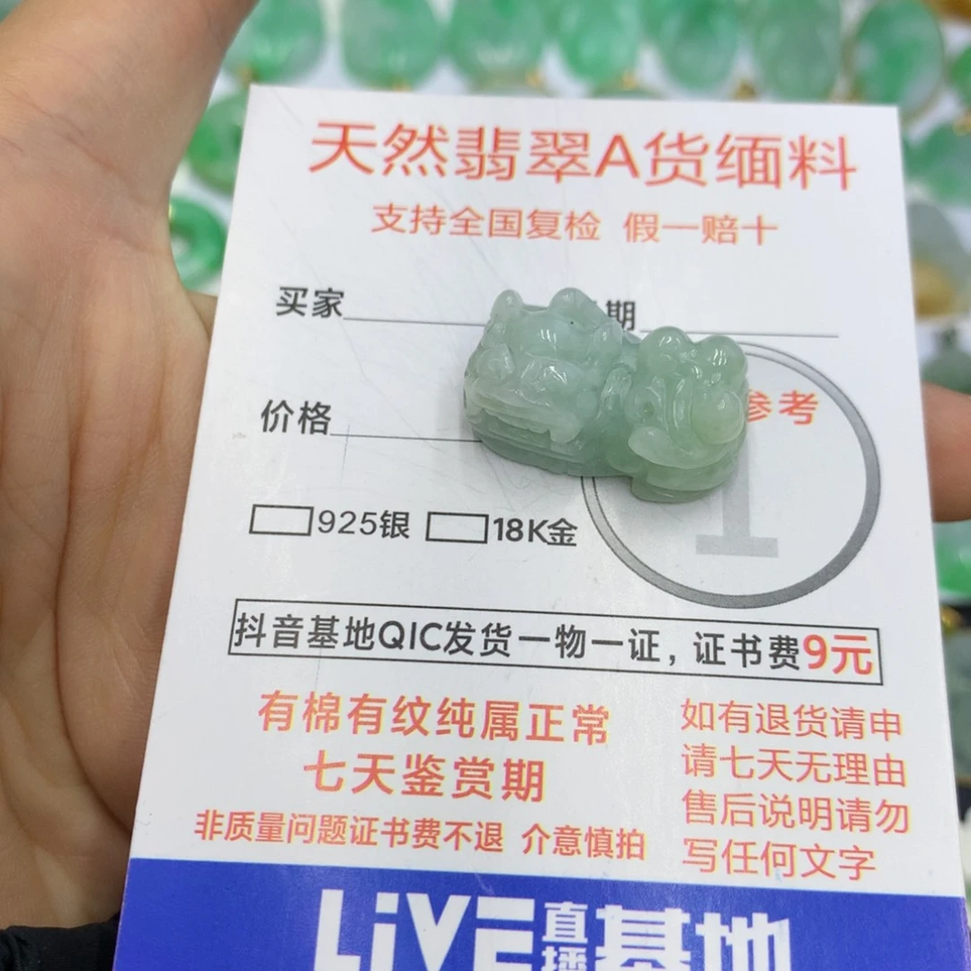 翡翠颈饰未镶嵌翡翠