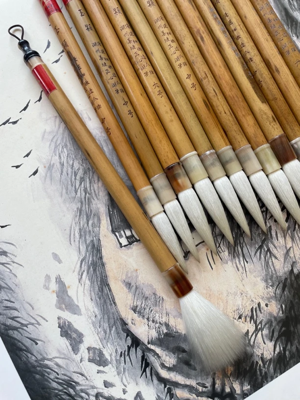 玉颖-优选细嫩光锋透爪锋/大号5.2*1.1毛笔