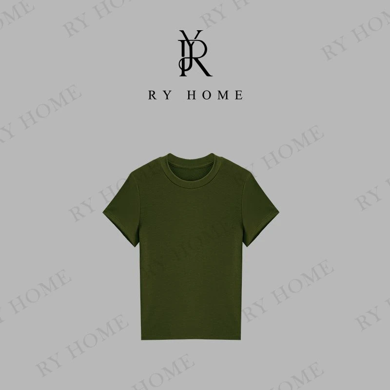 【容雨RYHOME】天丝修身打底短袖T恤252T2048