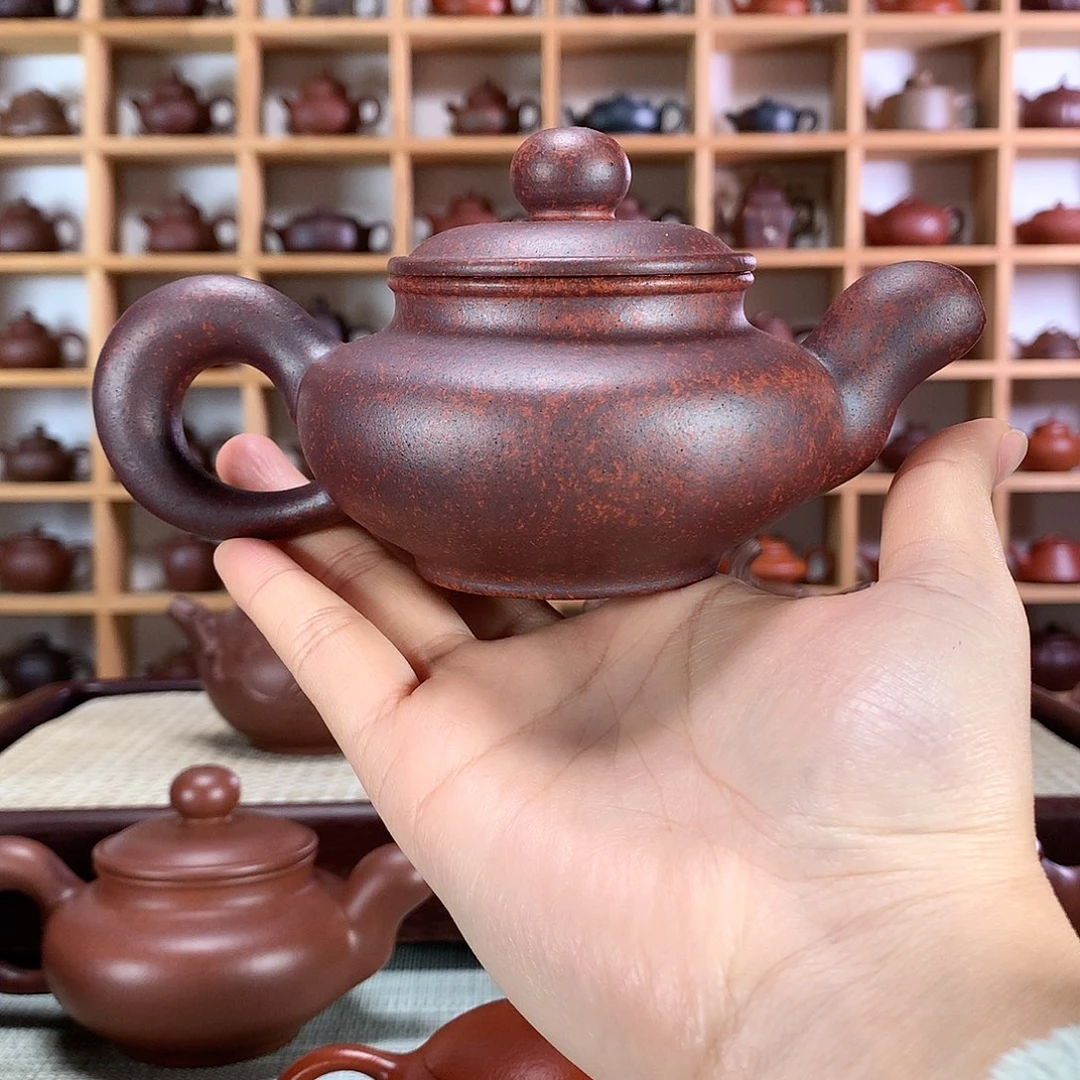 紫砂柴烧道洪扁灯