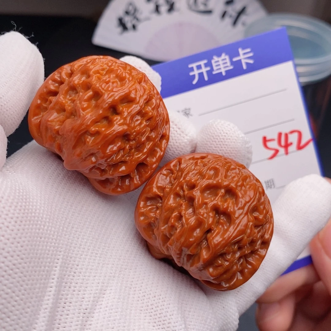 把件文玩核桃40球白542
