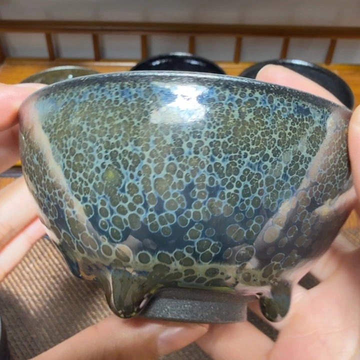 茶盏星*夜建盏手工制作主人杯茶杯