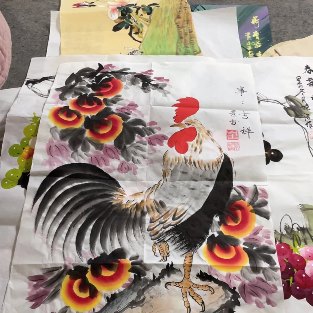 国画国画作品画心一张