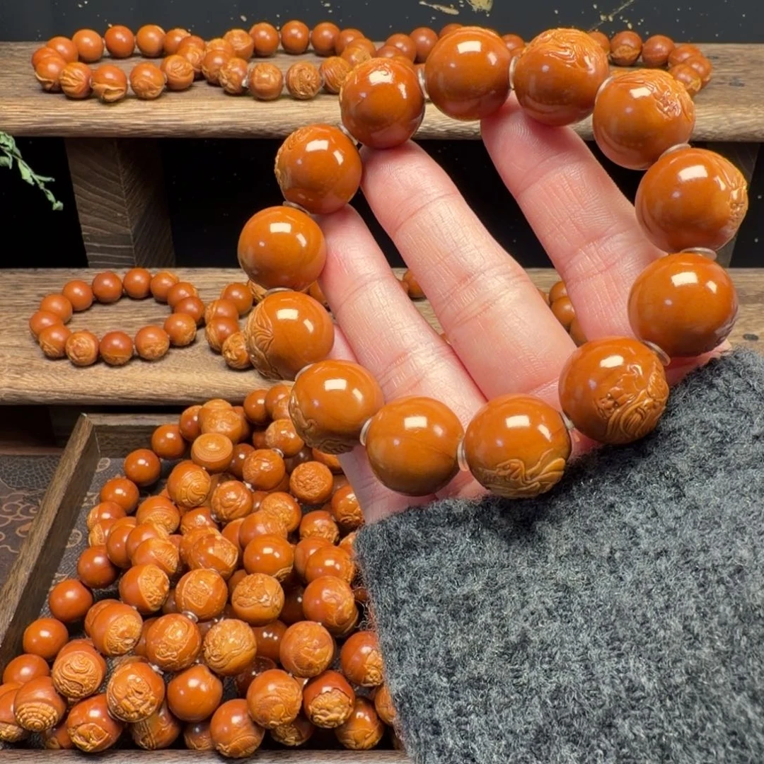 沧***头手串橄榄核1.9➕手工关公