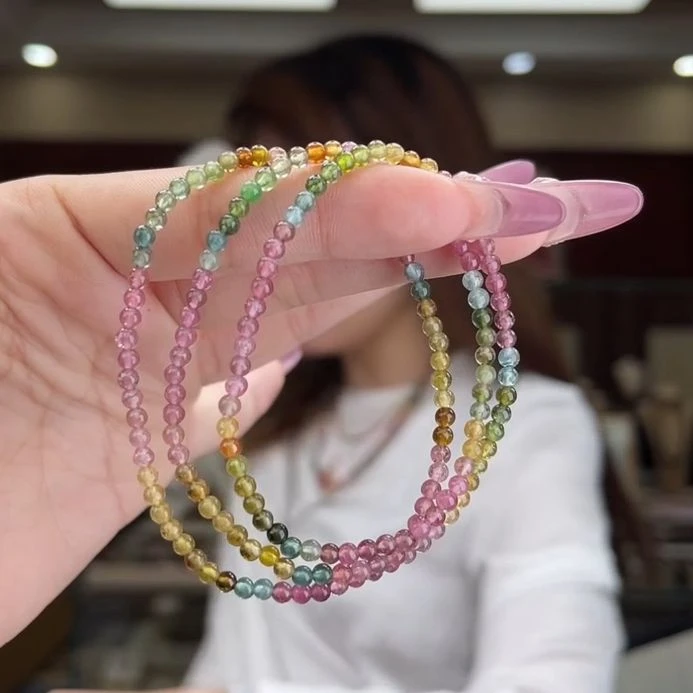 04470617/未镶嵌碧玺3mm+碧玺多圈多样性发货