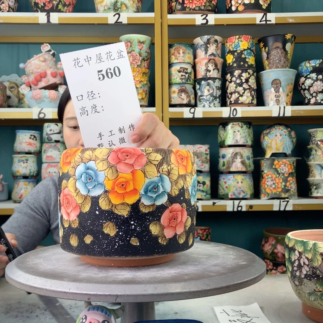 上****陶景德镇手工花盆560
