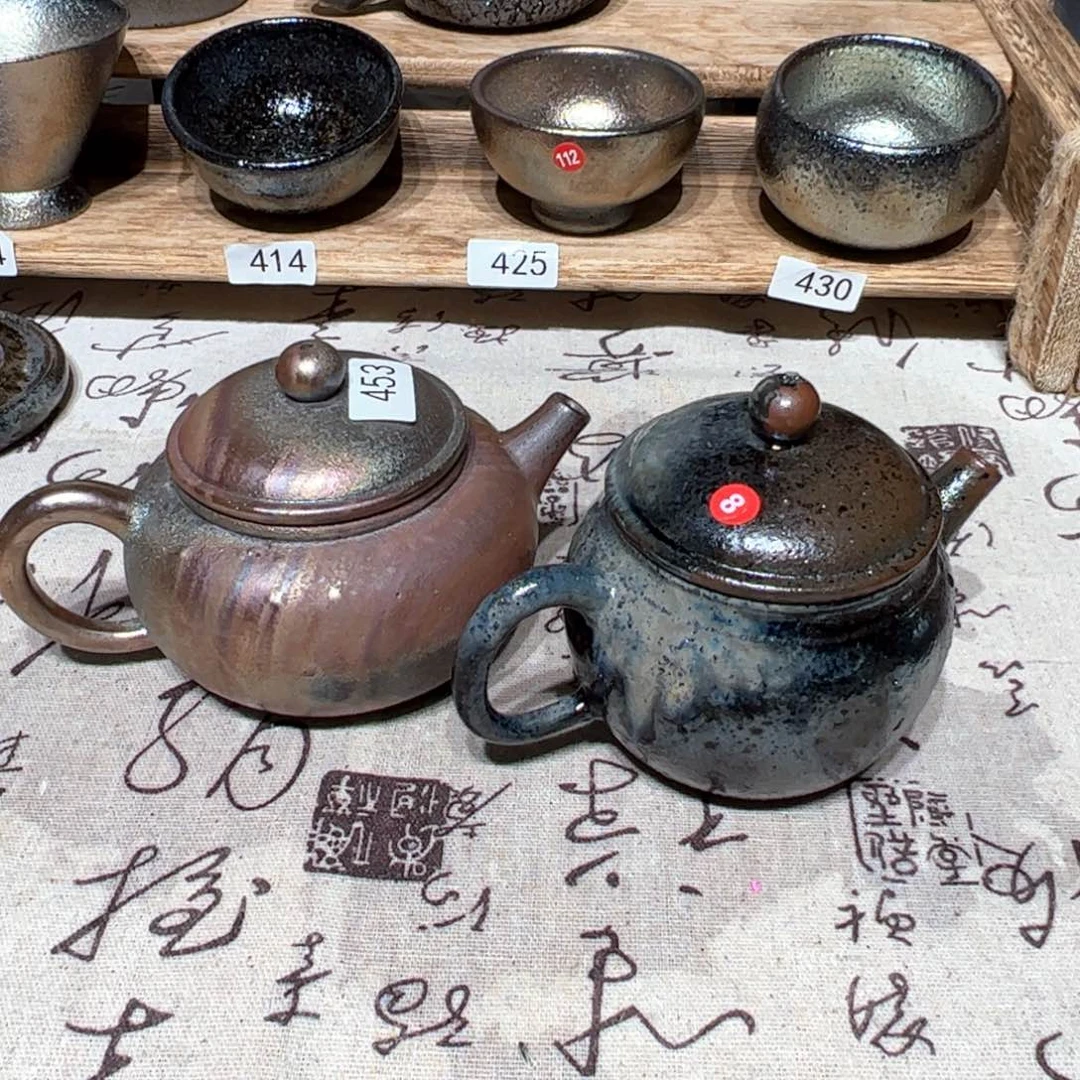 壶酸*噜建水紫陶紫泥柴烧壶